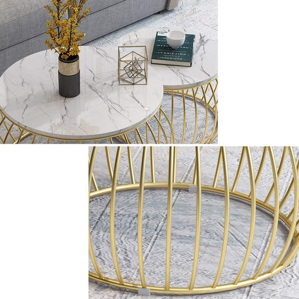 Nordic Duo Marble Tables
