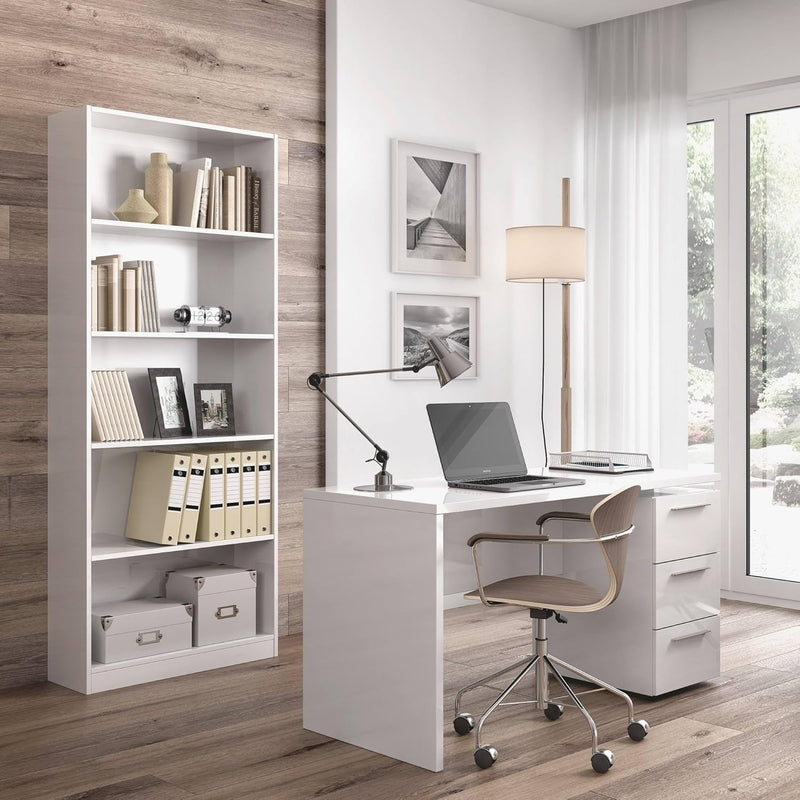 Stylus 5-Tier Bookcase – White