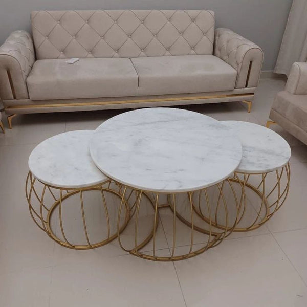 Aurora Marble Nesting Tables