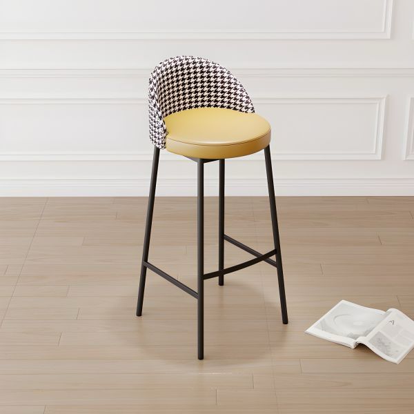 Kwoking Orange Metal Bar Stool – 26
