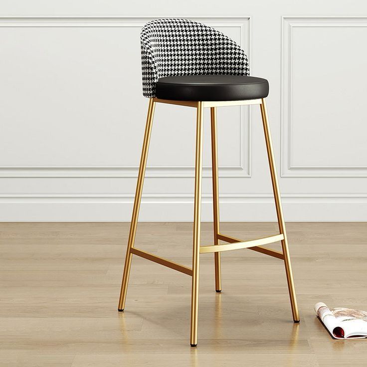 Kwoking Orange Metal Bar Stool – 26