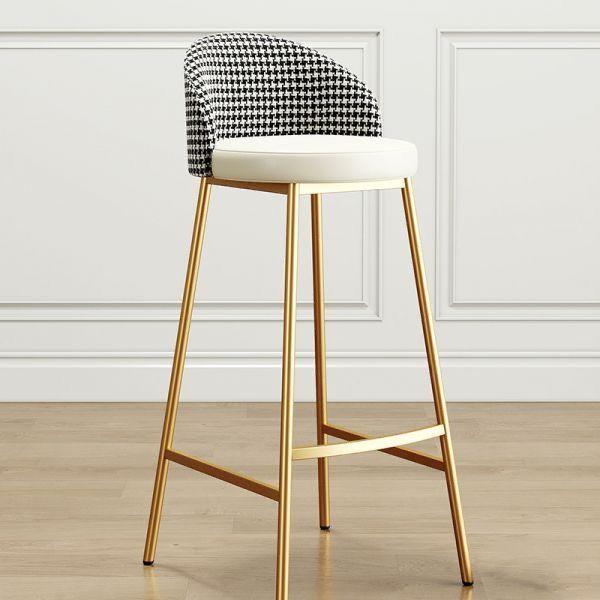 Kwoking Orange Metal Bar Stool – 26