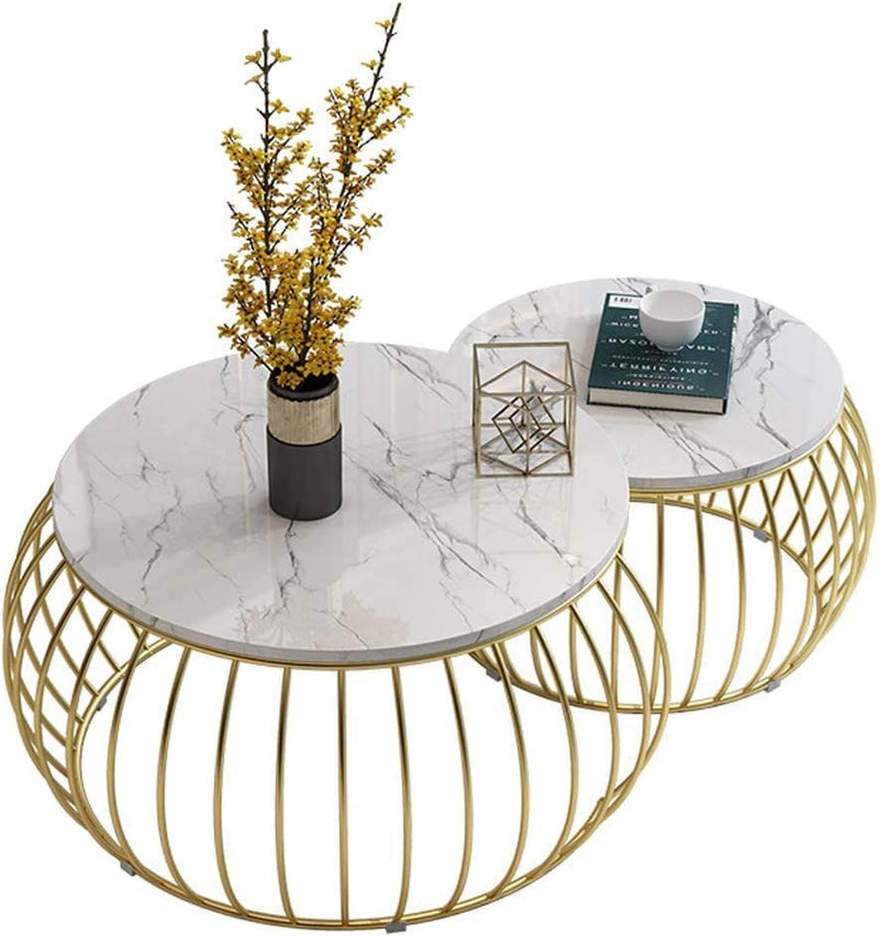 Nordic Duo Marble Tables